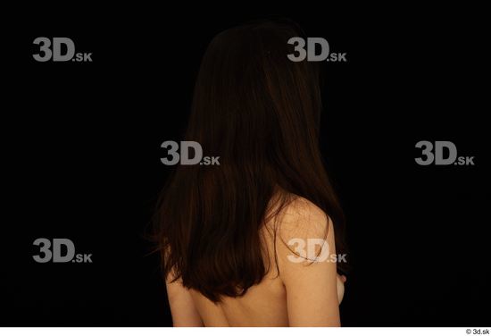 Woman White Slim Female Studio Poses