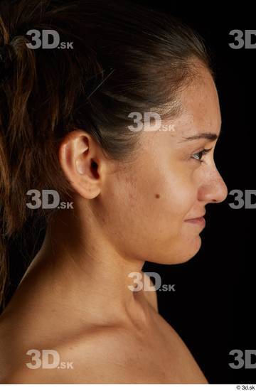 Woman White Slim Female Studio Poses