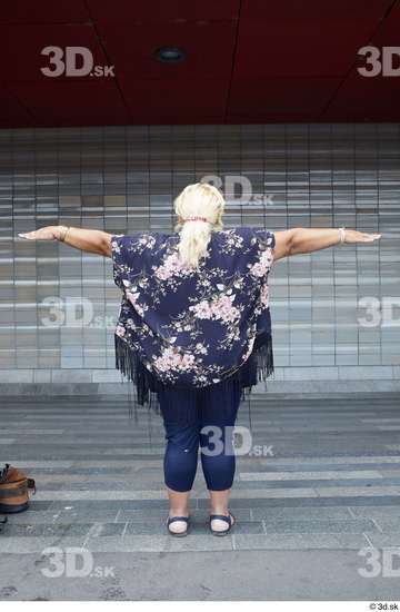 Whole Body Woman T poses White Casual Overweight Street photo references