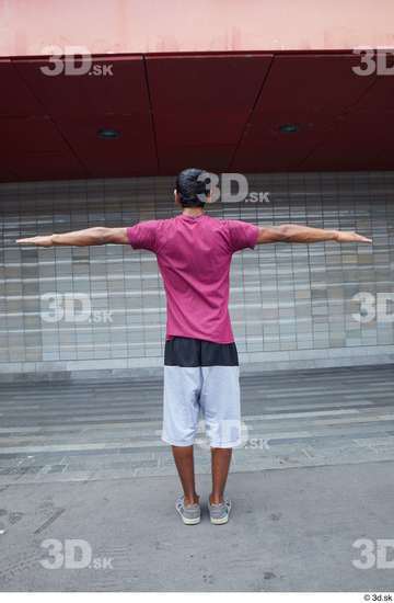 Whole Body Man T poses White Sports Slim Street photo references