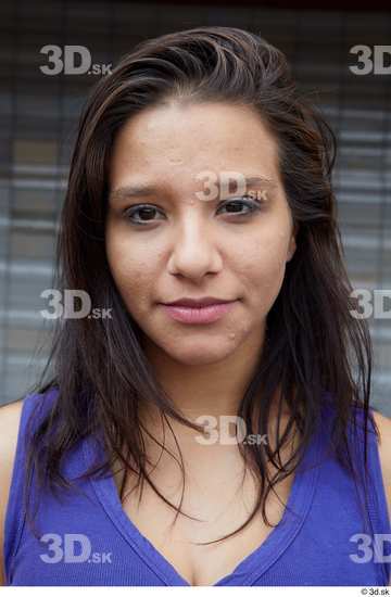 Head Woman White Casual Average Street photo references