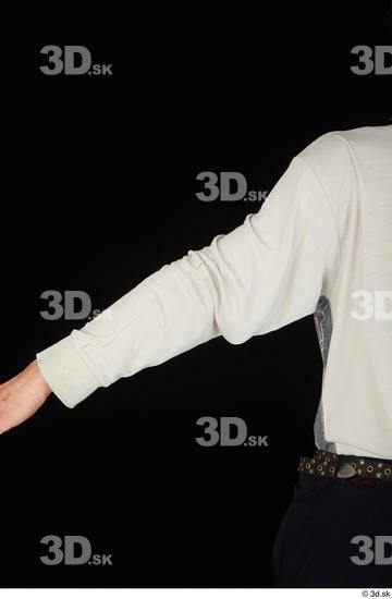 Arm Upper Body Man White Shirt Slim Studio photo references