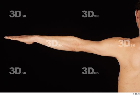 Arm Man White Nude Slim Studio photo references