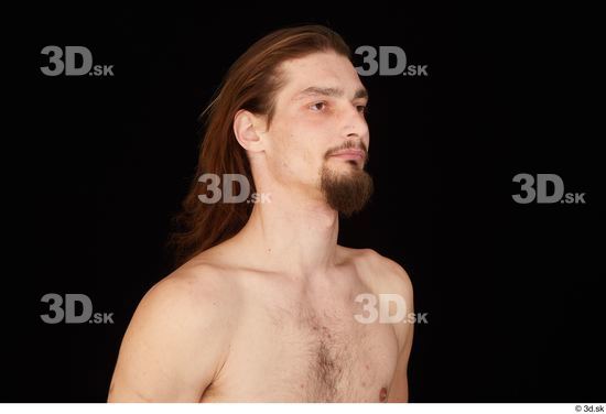 Head Hair Man White Slim Studio photo references