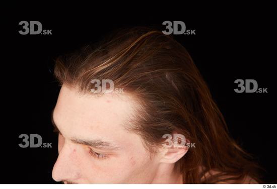 Hair Man White Slim Studio photo references