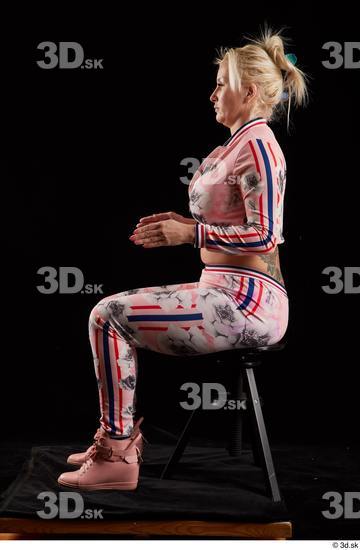 Woman White Chubby Female Studio Poses