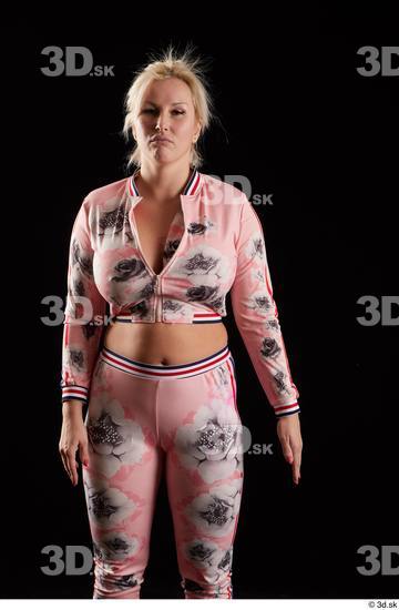 Woman White Chubby Female Studio Poses