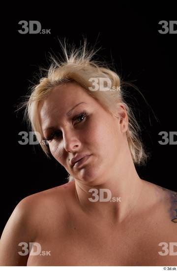 Woman White Chubby Female Studio Poses