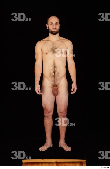 Whole Body Man White Nude Slim Standing Studio photo references