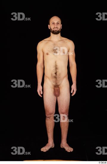 Whole Body Man White Nude Slim Standing Studio photo references