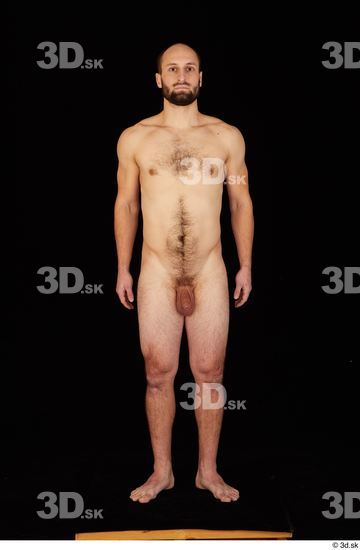 Whole Body Man White Nude Slim Standing Studio photo references