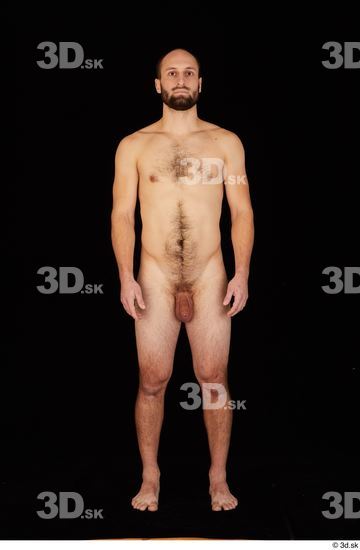 Whole Body Man White Nude Slim Standing Studio photo references