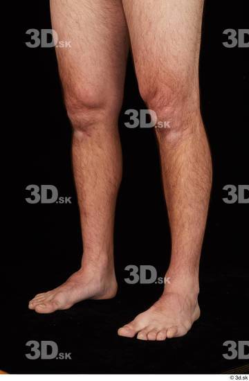 Calf Man White Nude Slim Studio photo references