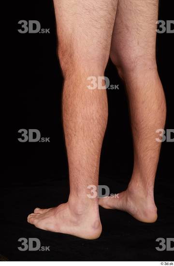 Calf Man White Nude Slim Studio photo references