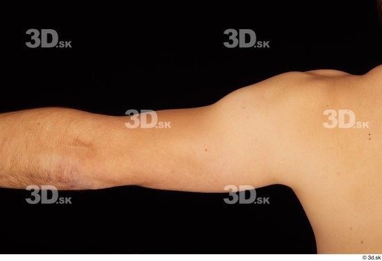 Arm Man White Nude Slim Studio photo references