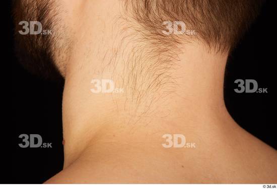 Neck Man White Nude Slim Studio photo references