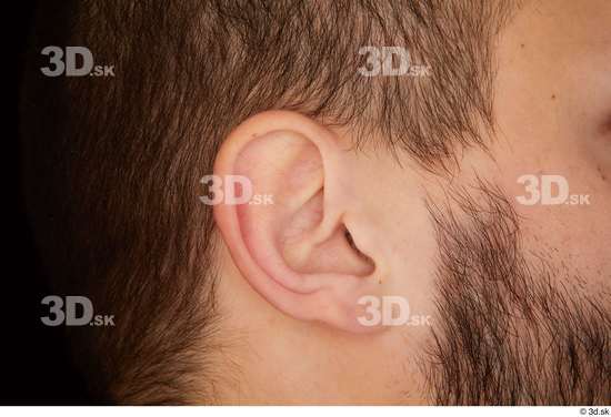 Ear Man White Slim Studio photo references