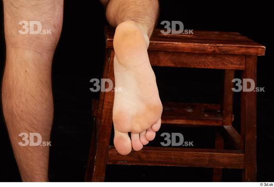 Foot Man White Nude Slim Studio photo references