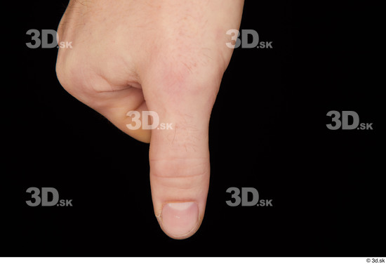 Fingers Man White Slim Studio photo references