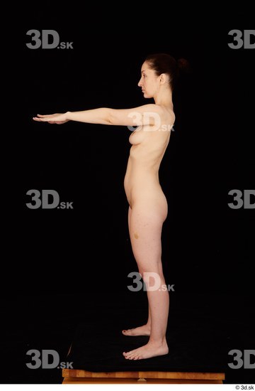 Whole Body Woman White Nude Average Standing Studio photo references