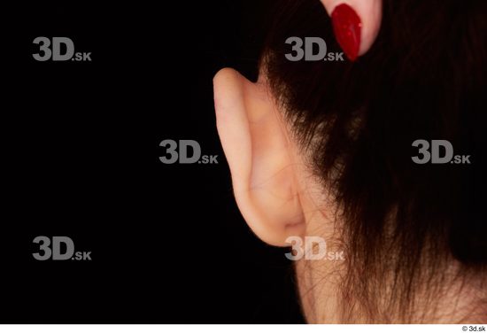 Ear Woman White Average Studio photo references