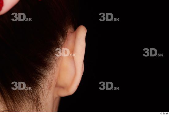 Ear Woman White Average Studio photo references