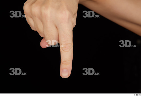 Fingers Woman White Average Studio photo references