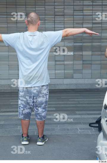 Whole Body Man T poses White Casual Average Standing Street photo references