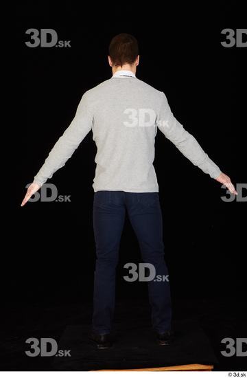 Man White Athletic Male Studio Poses