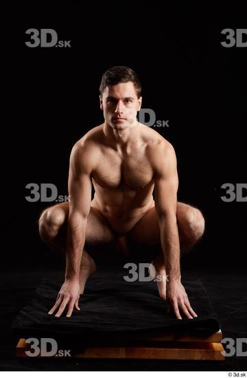 Man White Athletic Male Studio Poses