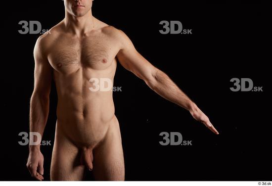 Man White Athletic Male Studio Poses