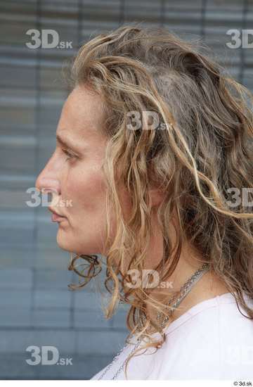 Nose Woman White Casual Slim Street photo references