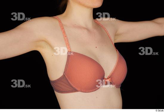 Chest Upper Body Breast Woman White Underwear Bra Slim Studio photo references