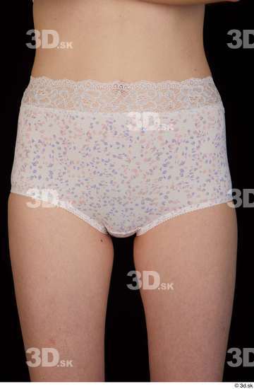 Hips Woman White Underwear Slim Panties Studio photo references