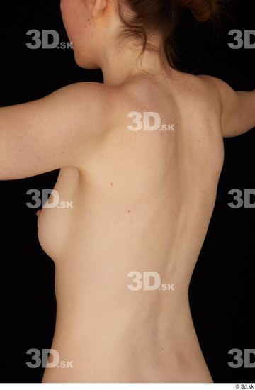 Back Woman White Nude Slim Studio photo references