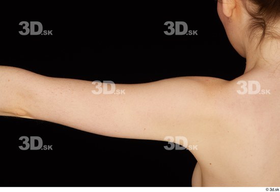Arm Woman White Nude Slim Studio photo references