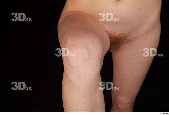 Knee Woman White Nude Slim Studio photo references