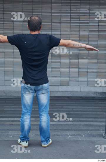 Whole Body Man T poses White Casual Average Standing Street photo references