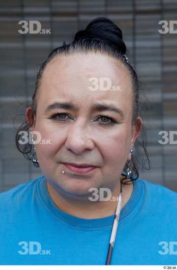 Face Head Woman White Casual Chubby Street photo references
