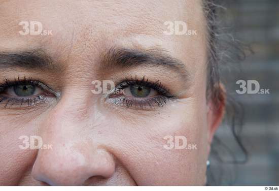 Eye Woman White Casual Chubby Street photo references