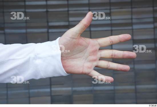 Hand Man White Casual Chubby Street photo references