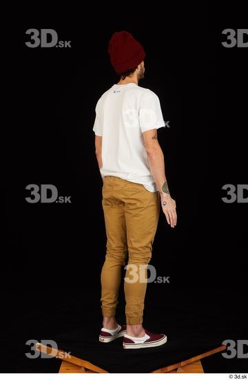 Whole Body Man Caps & Hats Shirt Trousers Slim Standing Studio photo references