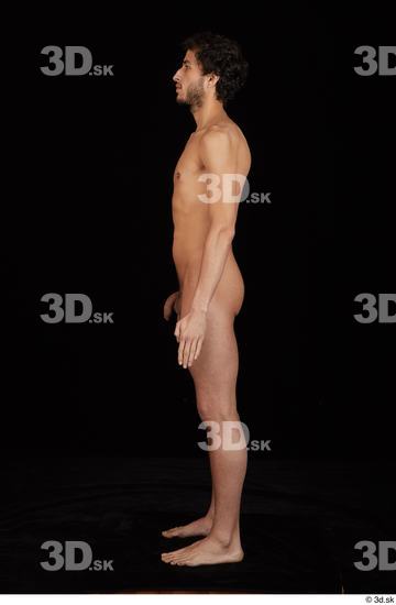 Whole Body Man Nude Slim Standing Studio photo references