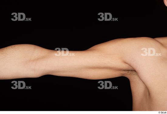 Arm Man Nude Slim Studio photo references