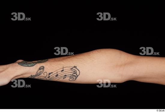 Forearm Man Tattoo Nude Slim Studio photo references