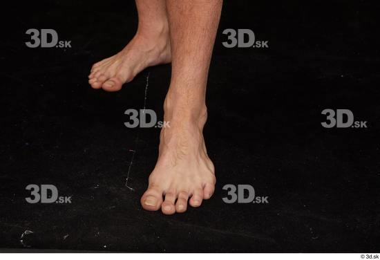 Foot Man Nude Slim Studio photo references