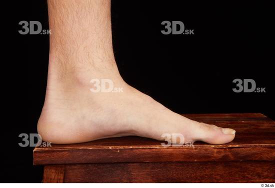 Foot Man Nude Slim Studio photo references