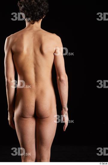 Arm Back Man White Nude Slim Studio photo references