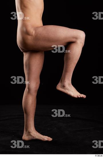 Leg Man White Nude Slim Studio photo references