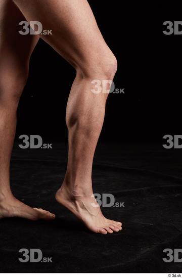 Calf Man White Nude Slim Studio photo references